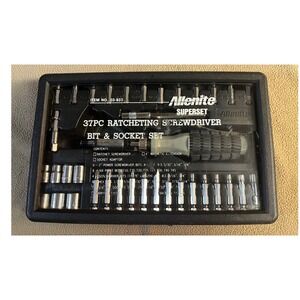 Allenite 37 pc Superset Screwdriver Bit and Socket Set with Ratchet Handle